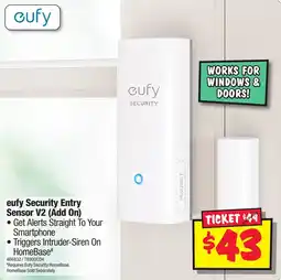 JB Hi-Fi eufy Security Entry Sensor V2 (Add On) offer