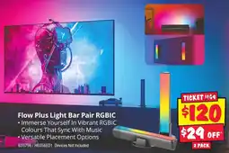 JB Hi-Fi Flow Plus Light Bar Pair RGBIC offer