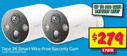 JB Hi-Fi Tapo 2K Smart Wire-Free Security Cam offer