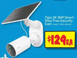 JB Hi-Fi Tapo 2K 3MP Smart Wire-Free Security Cam offer