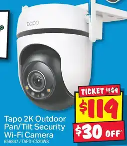 JB Hi-Fi Tapo 2K Outdoor Pan/Tilt Security offer