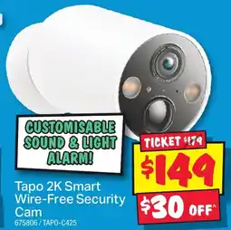 JB Hi-Fi Tapo 2K Smart Wire-Free Security offer