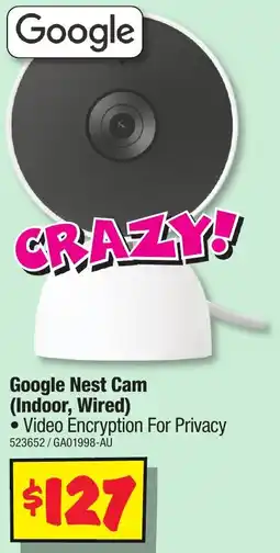 JB Hi-Fi Google Nest Cam offer