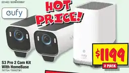 JB Hi-Fi S3 Pro 2 Cam Kit With HomeBase offer