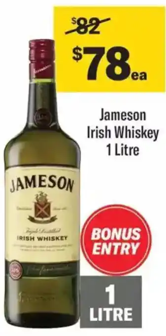 Liquorland Jameson Irish Whiskey offer