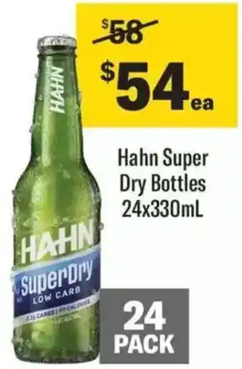 Liquorland Hahn Super Dry Bottles offer