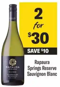 Liquorland Rapaura Springs Reserve Sauvignon Blanc offer