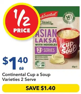 Ritchies Continental Cup a Soup Varieties 2 Serve offer