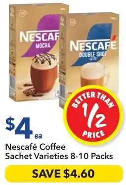 Ritchies Nescafé Coffee Sachet Varieties offer