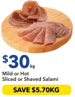 Ritchies Mild or Hot Sliced or Shaved Salami offer