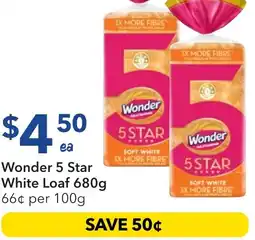 Ritchies Wonder 5 Star White Loaf offer