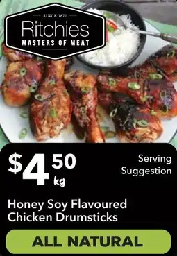 Ritchies Honey Soy Flavoured Chicken Drumsticks offer