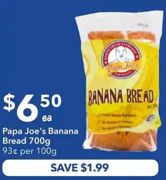 Ritchies Papa Joe's Banana Bread offer