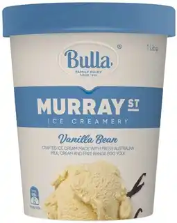 IGA Bulla Murray St Ice Creamery 1 Litre Selected Varieties offer