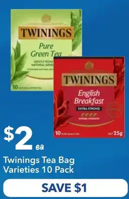 Ritchies Twinings Tea Bag Varieties offer