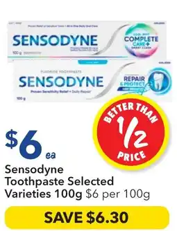 Ritchies Sensodyne Toothpaste Selected Varieties offer