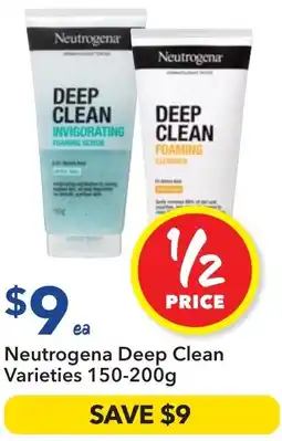 Ritchies Neutrogena Deep Clean Varieties offer