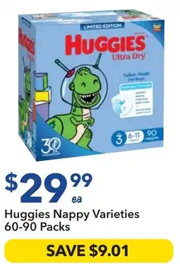 Ritchies Huggies Nappy Varieties offer