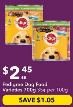 Ritchies Pedigree Dog Food Varieties offer