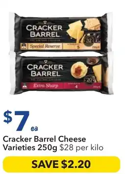 Ritchies Cracker Barrel Cheese Varieties offer