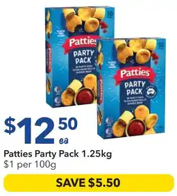 Ritchies Patties Party Pack offer