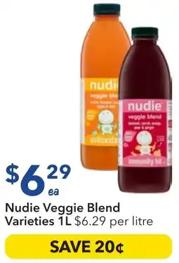 Ritchies Nudie Veggie Blend Varieties offer