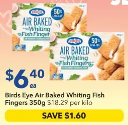 Ritchies Birds Eye Air Baked Whiting Fish Fingers offer