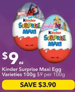 Ritchies Kinder Surprise Maxi Egg Varieties offer