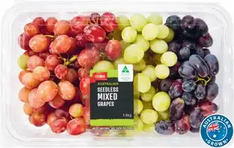 Coles Coles Australian Seedless Mixed Grapes 1.5kg offer