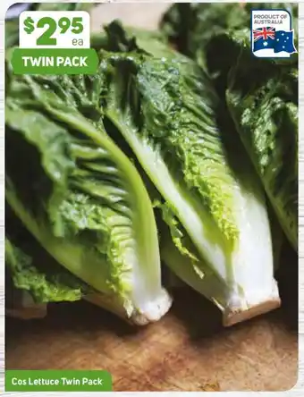 Foodland Cos Lettuce Twin Pack offer