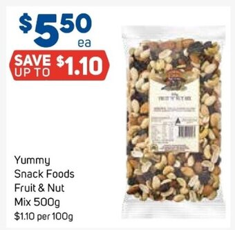 Foodland Yummy Snack Foods Fruit & Nut Mix 500g offer