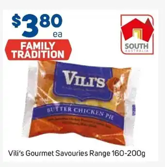 Foodland Vili's Gourmet Savouries Range 160-200g offer
