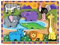 Melissa & Doug Safari Chunky Puzzle