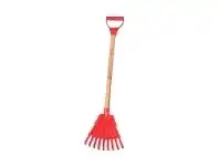 Beach Rake With Handle Red