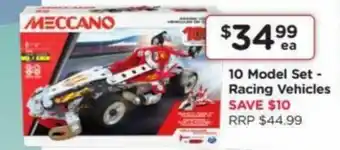 10 Model Set-Racing Vehicles