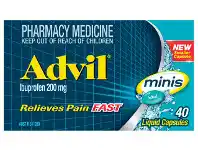Advil Minis Ibuprofen 200mg 40 Liquid Capsules