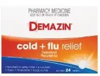 Star Discount Chemist Demazin Cold + Flu Relief 24 Tablets offer