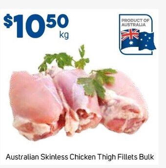 Foodland Australian Skinless Chicken Thigh Fillets Bulk offer