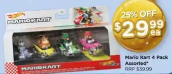Toyworld Mario Kart 4 Pack Assorted offer