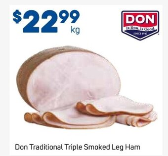 Foodland Don Traditional Triple Smoked Leg Ham offer