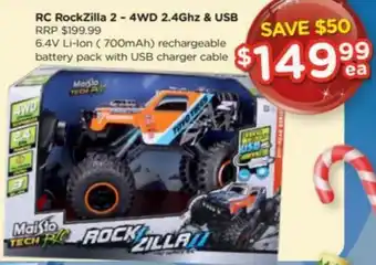 Toyworld RC Rockzilla 2-4WD 2.4Ghz & USB offer