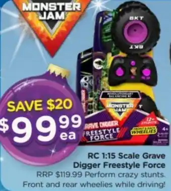 Toyworld RC 1:15 Scale Grave Digger Freestyle Force offer