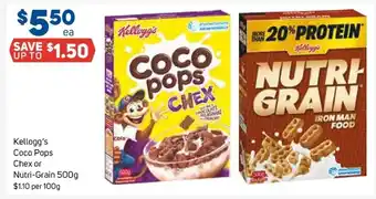 Foodland Kellogg's Coco Pops Chex or Nutri-Grain 500g offer