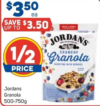 Foodland Jordans Granola 500-750g offer