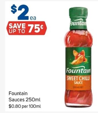 Foodland Fountain Sauces 250ml offer