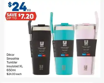 Foodland Décor Smoothie Tumbler Insulated XL 650ml offer