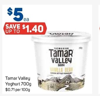 Foodland Tamar Valley Yoghurt 700g offer