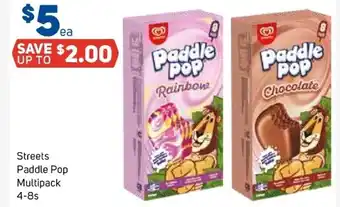 Foodland Street Paddle Pop Multipack 4-8s offer