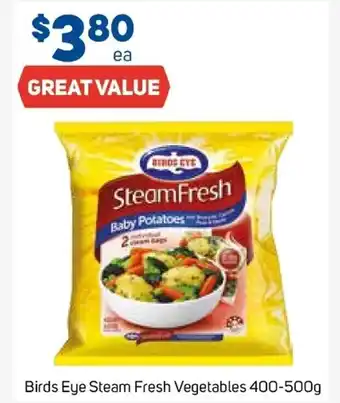Foodland Bird Eye Steam Fresh Vegetables 400-500g offer