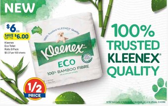 Foodland Kleenex Eco Toilet Rolls 9 Pack offer